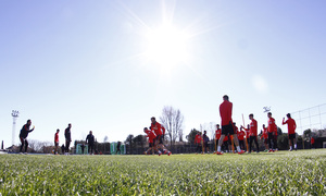 Temporada 2015-2016.Entrenamiento en la ciudad deportiva de Majadahonda 20-02-2016.