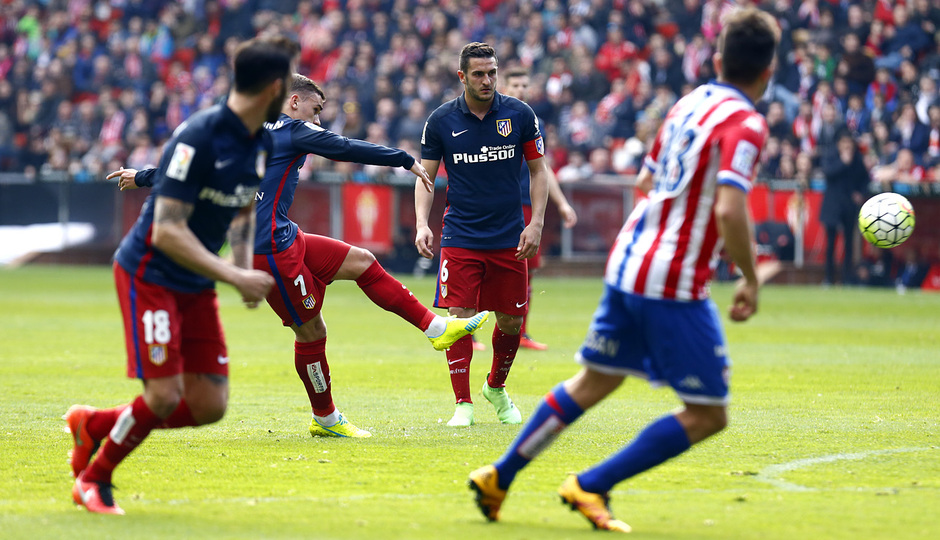 Temp. 2015-2016 | Real Sporting - Atlético de Madrid | Griezmann