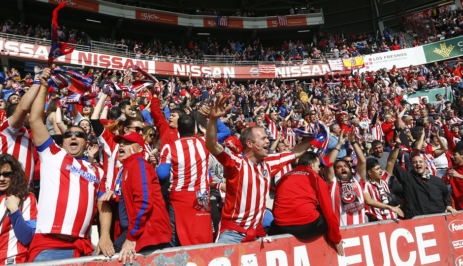 Temp. 2015-2016 | Real Sporting - Atlético de Madrid | Afición