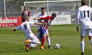 Atlético de Madrid B-Alcobendas. Partido de Tercera División.