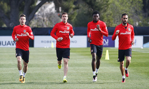 Temporada 2015-2016.Entrenamiento en la Ciudad Deportiva Wanda Atlético de Madrid de Majadahonda 25-04-2016.