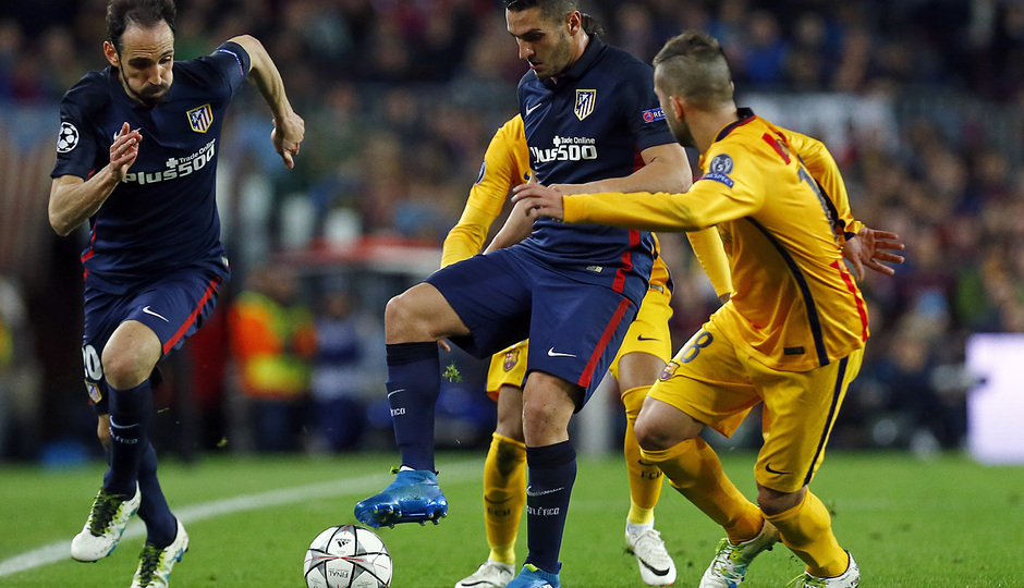 Temp 2015-2016 | FC Barcelona - Atlético de Madrid | Juanfran y Koke