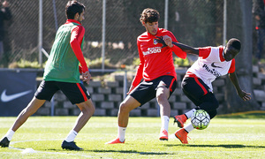 Temporada 2015-2016.Entrenamiento en la Ciudad Deportiva Wanda Atlético de Madrid  06-04-2016.