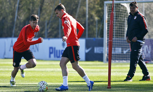 Temporada 2015-2016.Entrenamiento en la Ciudad Deportiva Wanda Atlético de Madrid  08-04-2016.