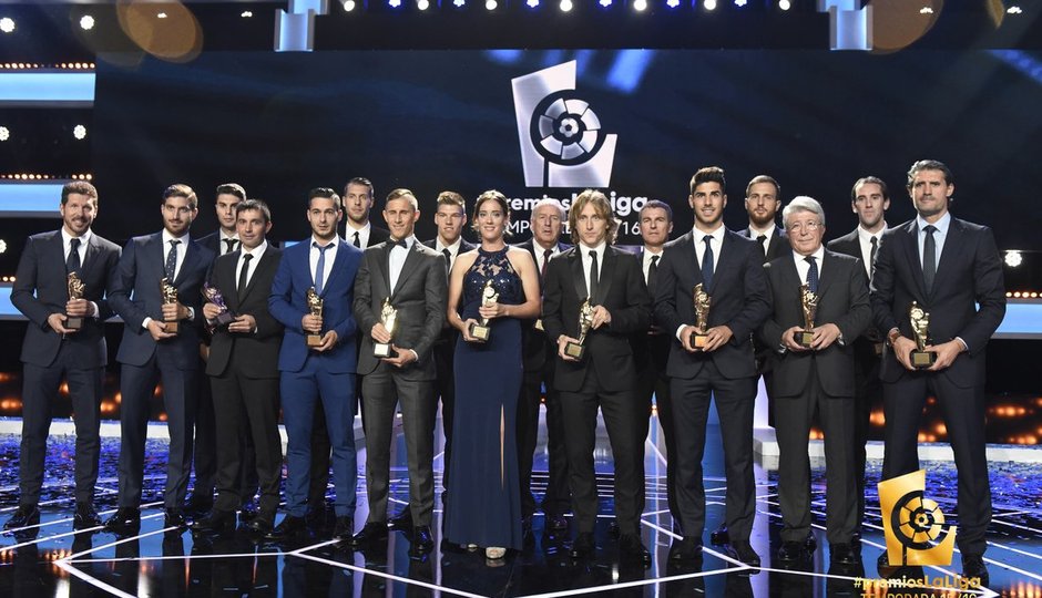 Gala premios de LaLiga 2016. Foto de familia