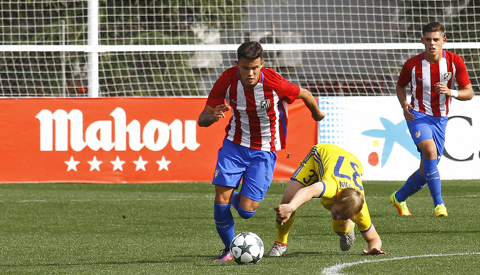 Temporada 2016-2017. Atlético de Madrid Juvenil vs Rostov -  Partido de Youth League. 01_11_2016. Juan Moreno. 