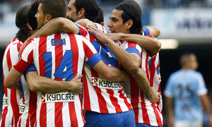 Temporada 12/13. RC Celta de Vigo vs. Atlético de Madrid equipo