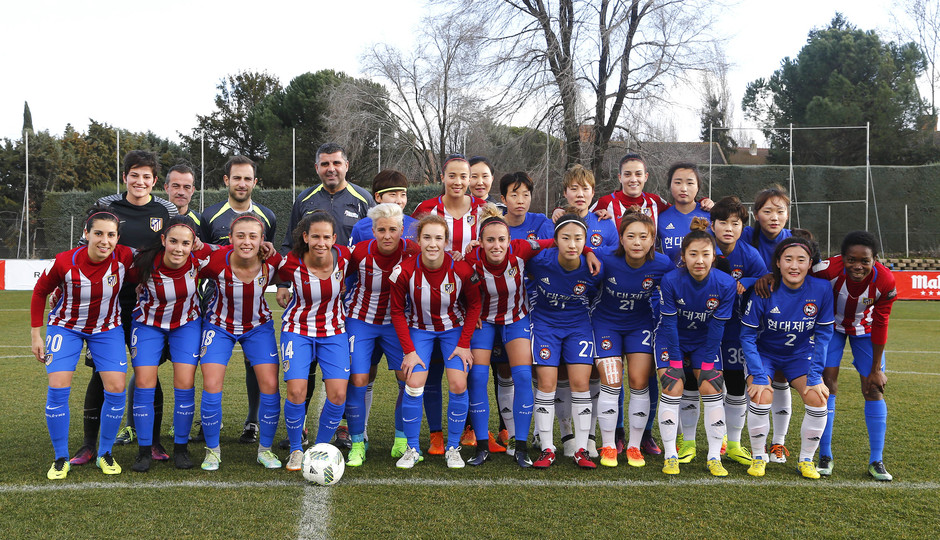Temporada 2016-2017. Partido de entrenamiento entre el Atlético de Madrid Femenino y el Hyundai FC. 02-02-2017-