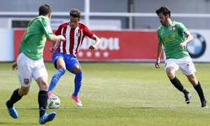 Temporada 2016-2017. Partido entre el Atlético de Madrid B contra el Alcobendas Levitt. 14-05-2017. Juan Moreno.