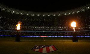 Inauguración del Wanda Metropolitano. 16 de septiembre de 2017. Imagen espectacular oscura