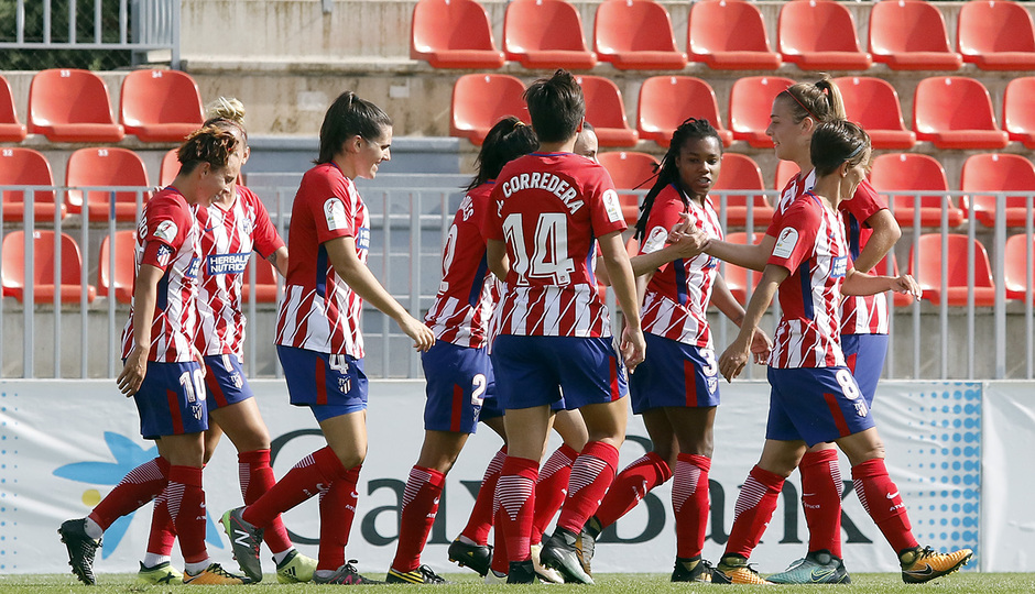 Temp. 17-18 | Atlético de Madrid Femenino - Athletic Club | Celebración Piña
