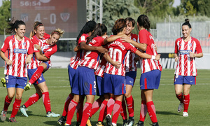 Temp. 17-18 | Atlético de Madrid Femenino - Athletic Club | Celebración Piña