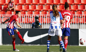 Temporada 17/18. Partido entre el Atlético de Madrid Femenino contra el Sporting de Huelva. Gol de Kaci. 