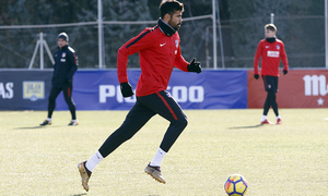 Temporada 17/18 | Entrenamiento en la Ciudad Deportiva Wanda | 12/01/2018 | Diego Costa