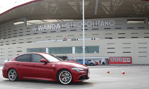 temporada 17/18. Acto Alfa Romeo Wanda Metropolitano. Moyá y Gené