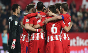 Jornada 25 | 25-02-18 | Sevilla - Atleti | Griezmann celebración