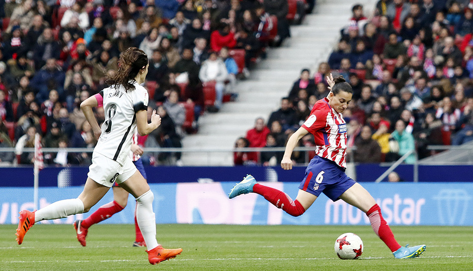 Temporada 17/18 | Estreno del femenino en el Wanda Metropolitano | 17/03/2018 | Atleti - Madrid CFF | Aurelie Kaci