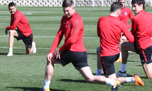 temporada 17/18. Entrenamiento en la ciudad deportiva Wanda.