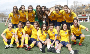 Temp 17/18 | Atlético de Madrid Juvenil C Femenino | Campeón de Liga | Celebración