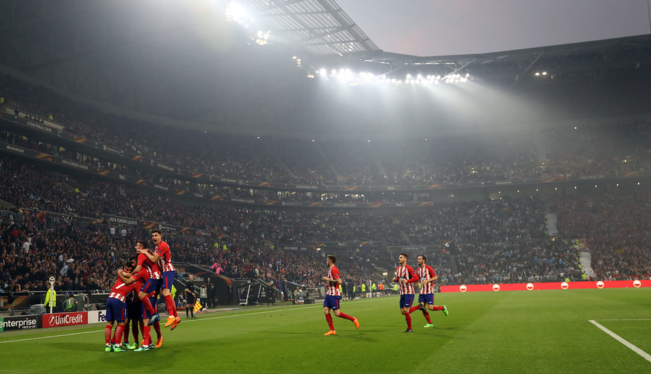 Temporada 17/18 | Final de Lyon de la Europa League | Olympique de Marsella - Atlético de Madrid | Celebración