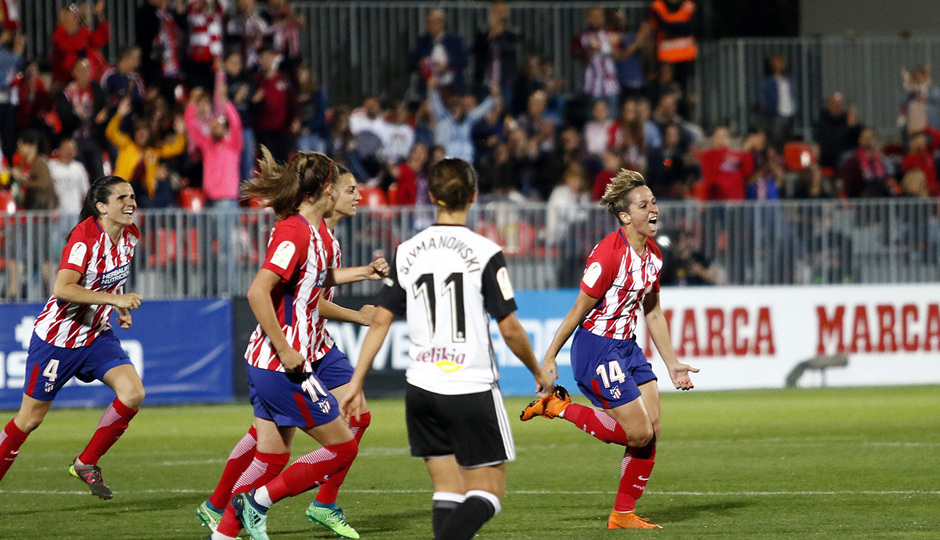 Temporada 17/18 | Atlético de Madrid Femenino - Valencia | Ida de la Copa de la Reina | Marta Corredera