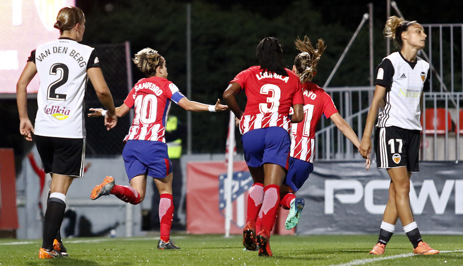 Temporada 17/18 | Atlético de Madrid Femenino - Valencia | Ida de la Copa de la Reina | Amanda Sampedro