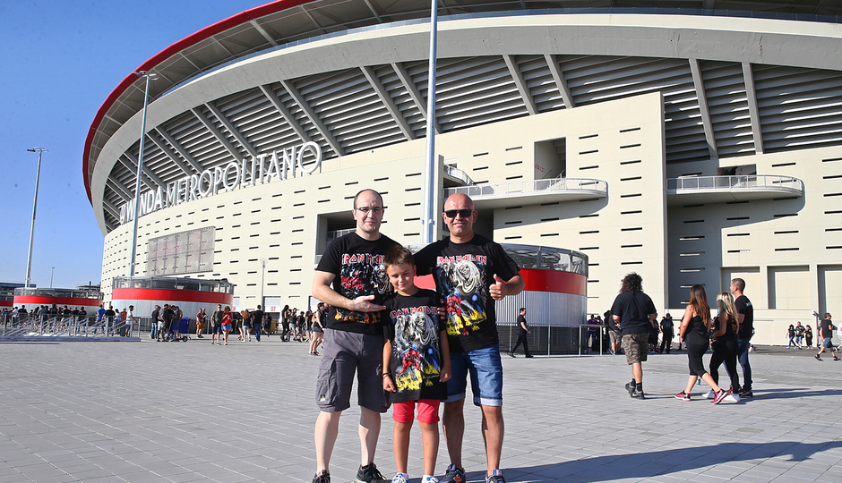 Horas previas concierto Iron Maiden Wanda Metropolitano