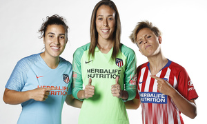 Shooting | Sesión de fotos del Atlético de Madrid Femenino. Carla Bautista, Lola Gallardo y Amanda Sampedro