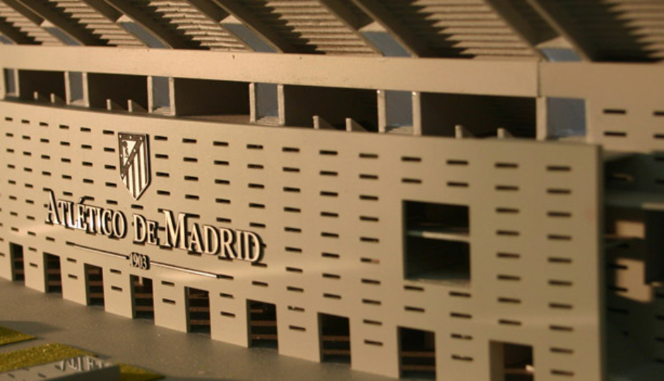 Maqueta del nuevo estadio del Atlético de Madrid 