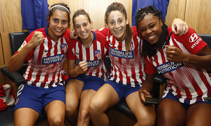 Temporada 18/19 | Manchester City Femenino - Atlético Femenino | Kenti Robles, Silvia Meseguer, Ludmila Silva y Esther