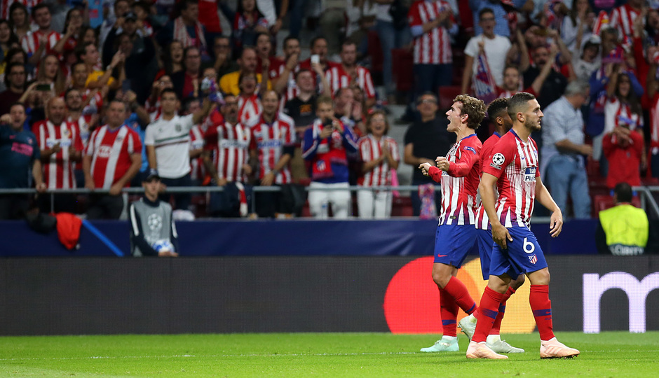 	Temporada 2018-2019 | Atlético de Madrid - Brujas | Celebración gol Griezmann