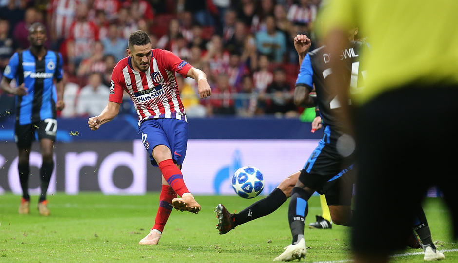 Temporada 2018-2019 | Atlético de Madrid - Brujas | Koke