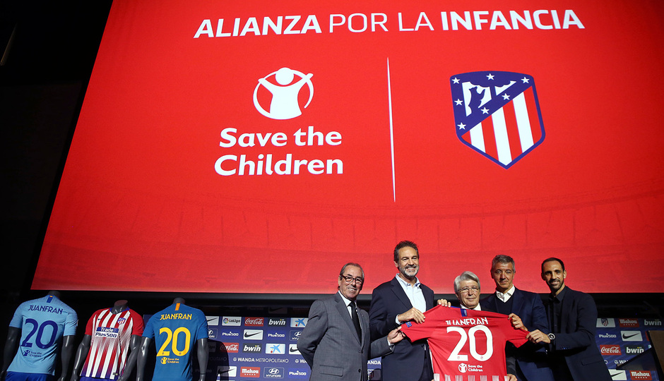 temporada 18/19. Acto Alianza por la Infancia. Save the Children. Wanda Metropolitano