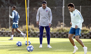 Temporada 18/19 | Entrenamiento del primer equipo | 23/10/2018 | Correa y Simeone