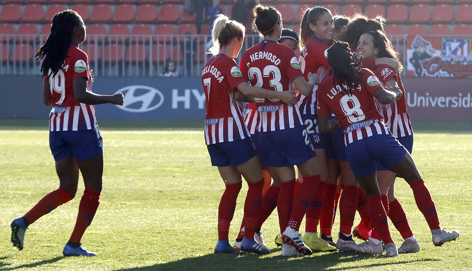 Temporada 18/19 | Atlético de Madrid Femenino - Espanyol | Celebración Piña