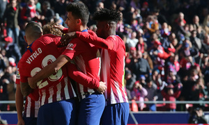 Temp. 18-19 | Atlético de Madrid - Levante | piña celebración