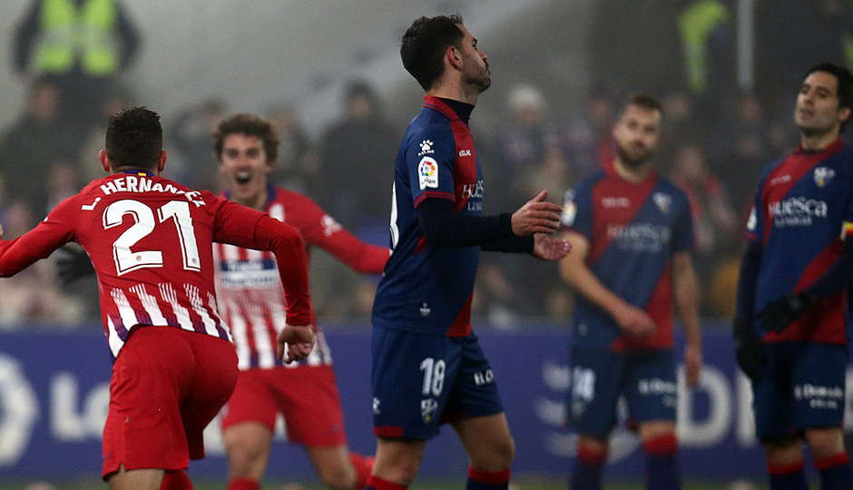 Temp. 18-19 | Huesca - Atlético de Madrid | gol Lucas Hernandez