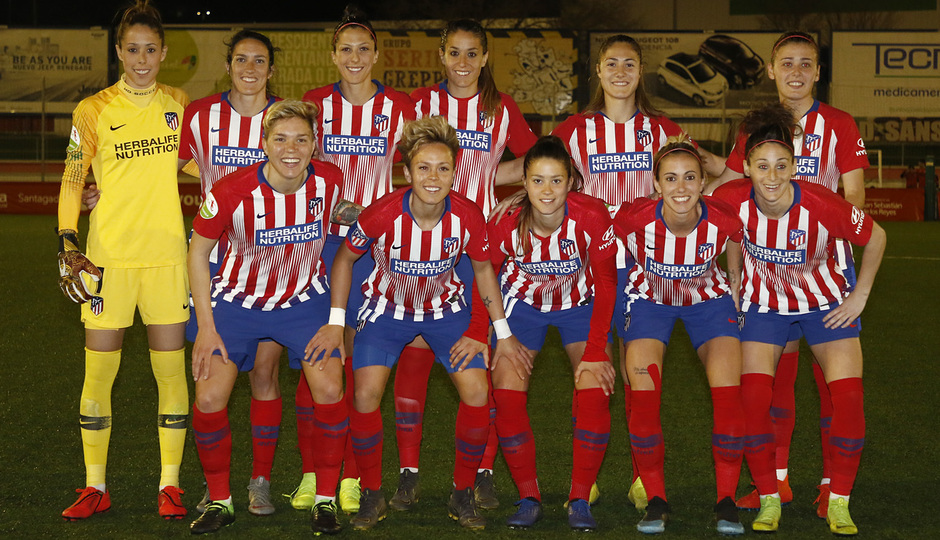 Temporada 18/19 | Madrid CFF - Atlético de Madrid Femenino | Once
