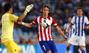 Temporada 2013/2014 Real Sociedad - Atlético de Madrid Filipe Luis