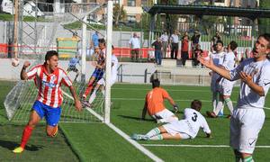 Jony festeja su gol a Los Yébenes en la tercera jornada de Liga celebrada en la Ciudad Deportiva