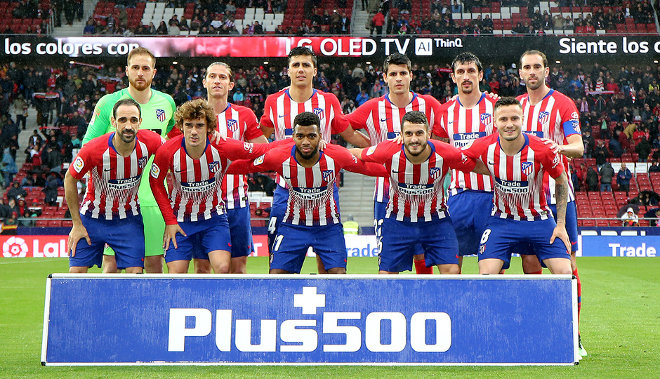 Temporada 18/19 | Atlético de Madrid - Valencia | Once