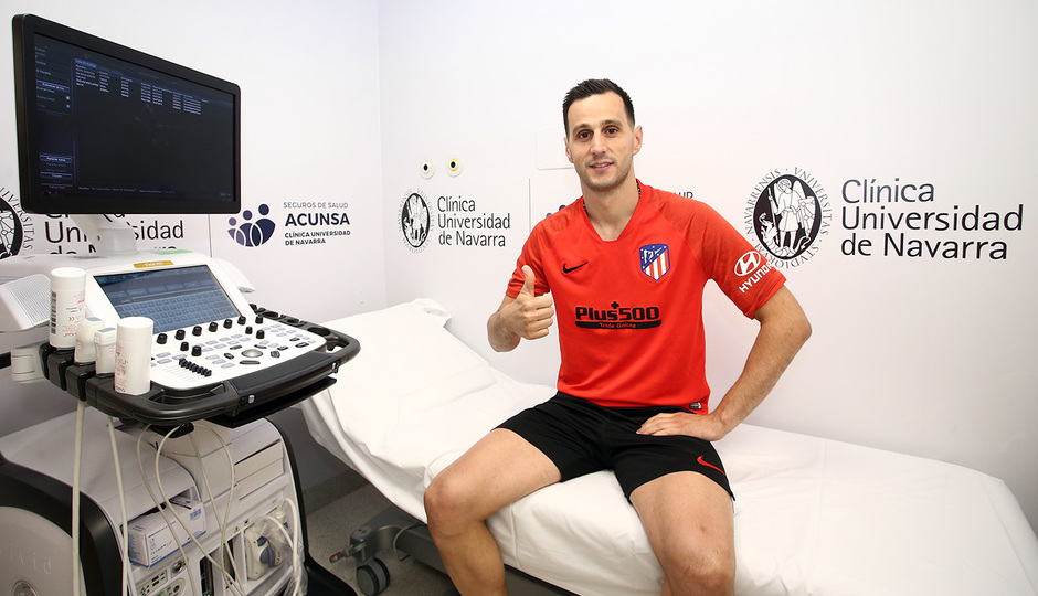 temporada 19/20. Reconocimiento médico clínica Navarra. Kalinic