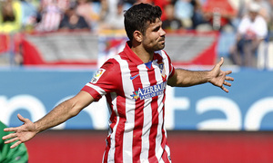 Temporada 2013/ 2014 Atlético de Madrid - Almería Diego Costa tras su gol