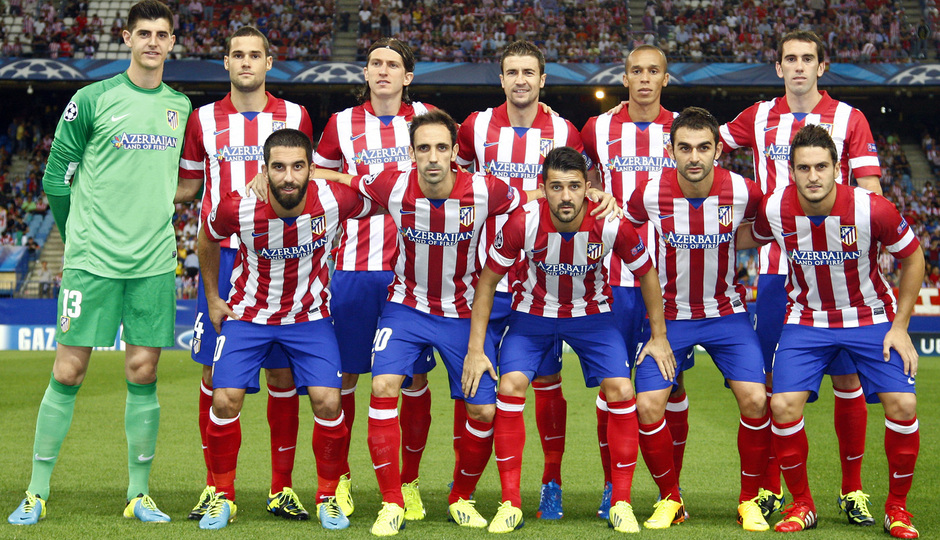 Temporada 2013/2014 Atlético de Madrid - Zenit Once inicial para el partido de Champions ante el Zenit