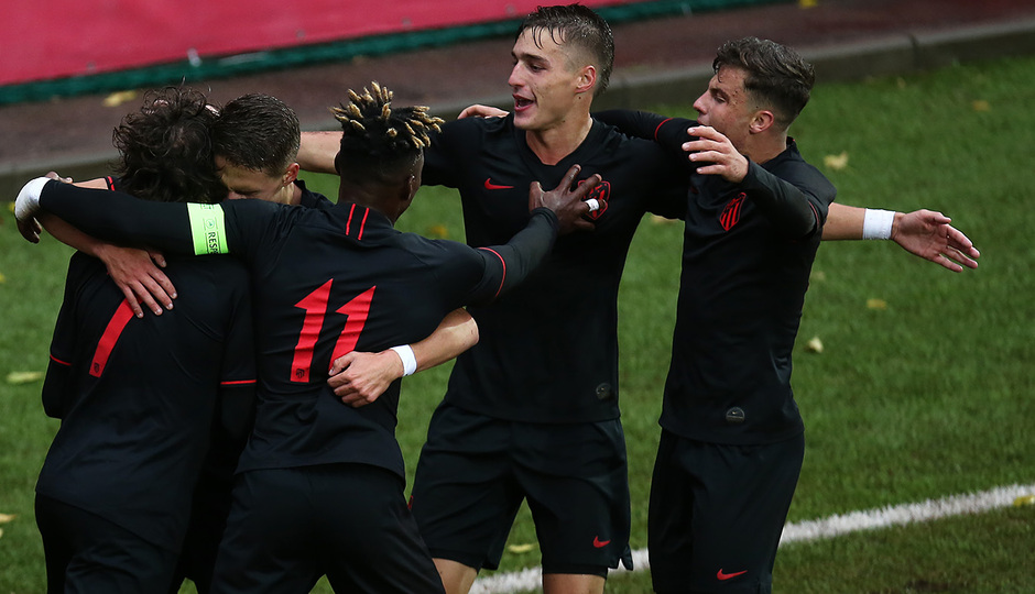 Temp 2019-20 | Youth League | Lokomotiv - Juvenil A | Riquelme celebración