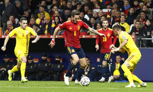 Temporada 19/20. España-Rumanía en el Wanda Metropolitano. Saúl