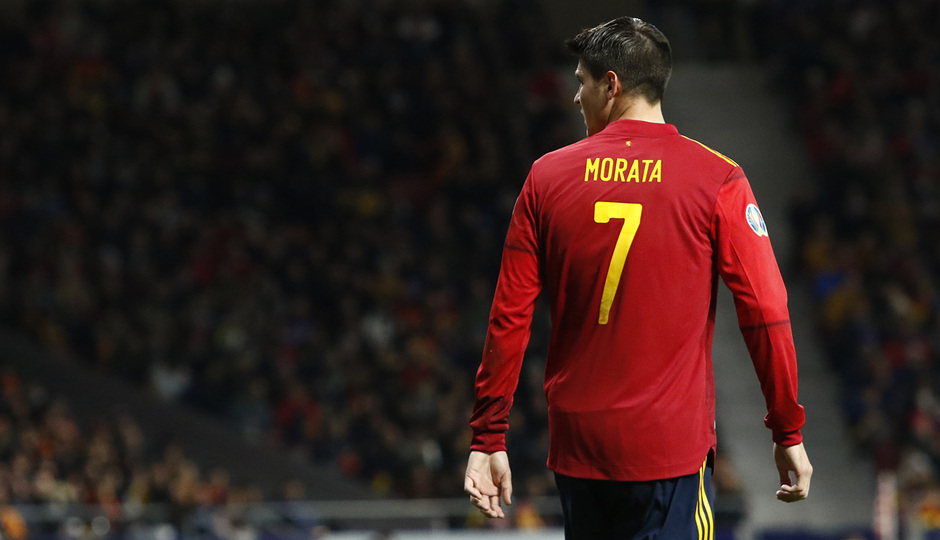 Temporada 19/20. España-Rumanía en el Wanda Metropolitano. Morata