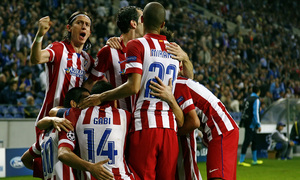 Temporada 13/14 UEFA Champions League. Partido Oporto - Atlético de Madrid.