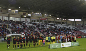 Temp 19/20 | Logroño-Atlético de Madrid Femenino | Equipos saludando