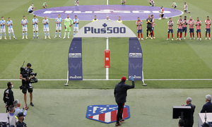 Temp. 19/20. Atlético de Madrid-Real Sociedad. Homenaje Germán Burgos.